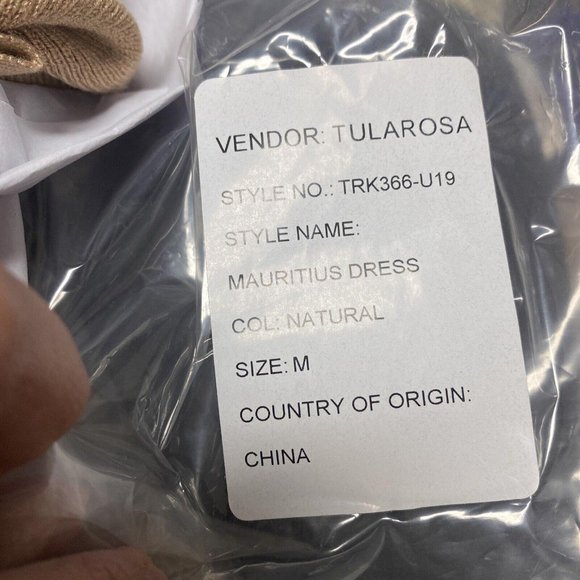 Tularosa Revolve NWT Mairitius Dress In Natural Size Medium $148 READ (12-10) - Picture 6 of 6